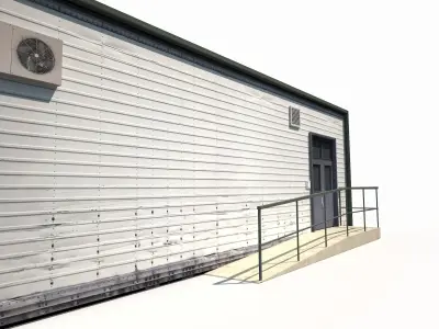 Modern Warehouse 190 Low-poly 3D model