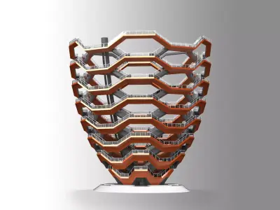 The Vessel - Hudson Yards Staircase - printable 3D model