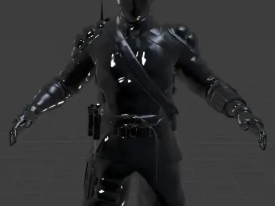 High Quality Shaolin Soldier 3D model