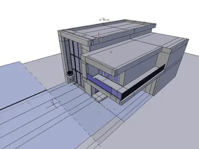 exterior house  Low-poly 3D model purchase