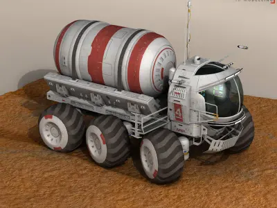 Lunar vehicle tanker 3D model
