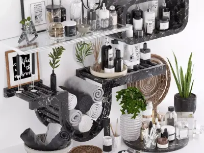 bathroom accessories06 3D model