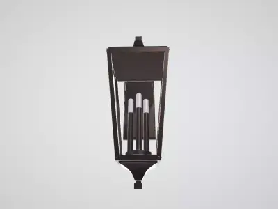 Omya Single Light Empire Outdoor Wall Light Low-poly 3D model