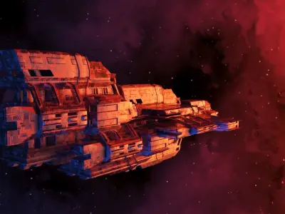 Sci-Fi Spaceship  3D model