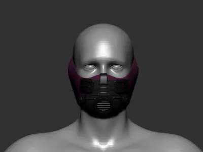 helmet high poly sculpt 3d printable  3D model 81