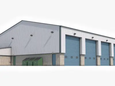  5 Industrial Buildings And Props Collection 