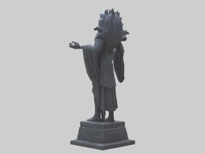 The Watcher statue model Low-poly 3D model