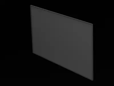 Flat Screen Television Low-poly 3D model