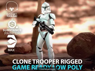 Clone trooper phase 1 duo  3D Model Pack