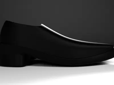 Loafers pair of shoes 3D model