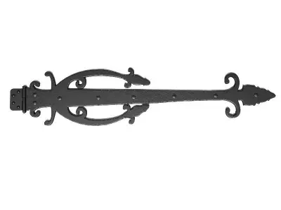 Old Door Hinge 3D model