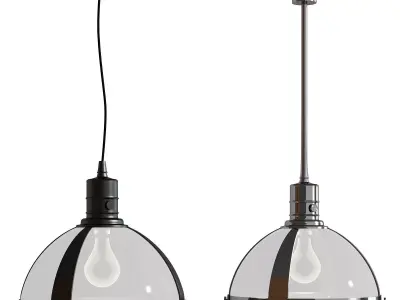 PB Classic Milk Glass Pendant 3D model