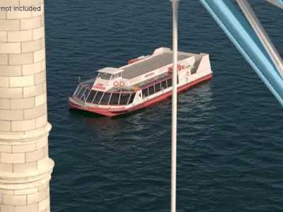  River Sightseeing Boat near Tower Bridge 