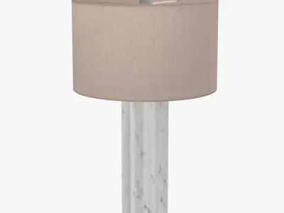 Currey And Company Mercurius Marble Table Lamp PBR 3D model