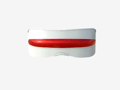 SciFi Glasses I02 White Red - Character Design Fashion Low-poly 3D model