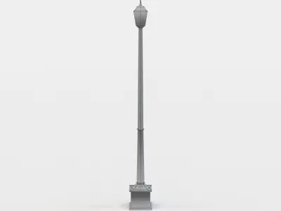 Street light Low-poly 3D model 42