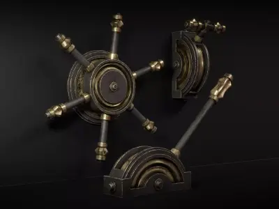 Lever Mechanism Set 3D Model Pack