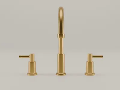 Golden faucet Free 3D model