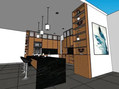 kitchen  3D model 2