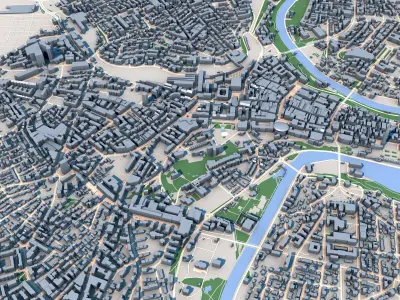 Bern City Switzerland 3D model