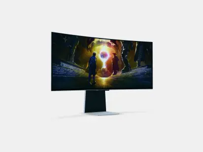 34 Odyssey OLED G8 G85SD Curved Gaming Monitor 175Hz 3D model
