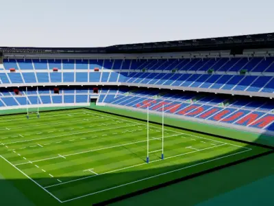 International Stadium Yokohama - Japan 3D model