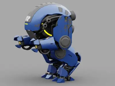 NEMO Fighter rigged character 3D model