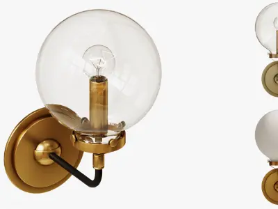wall light bistro globe collection 3D model