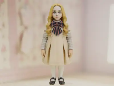 M3GAN Megan AI Doll Collectible Low-poly 3D model