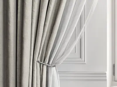 Curtain Set 496C 3D model