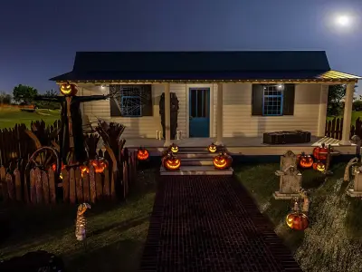 Halloween Porch 3D model
