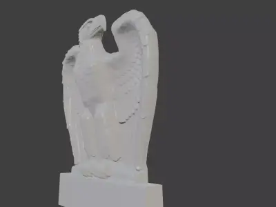 German wall eagle ww2  3D model