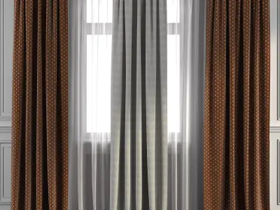 Curtain Set 271 3D model