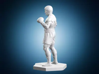 Rocky Balboa Statue Model 3D print model