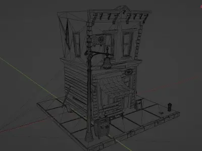 Local Cafe The Hidden Gem You Need to Visit game ready file Low-poly 3D model