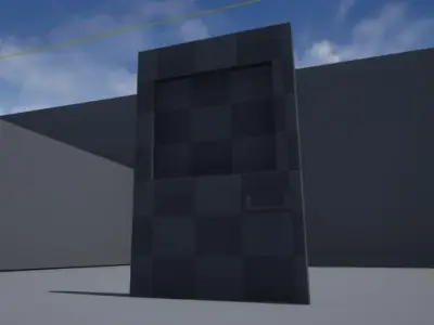 abandoned door 3D model