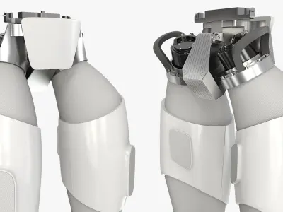  Autonomous Robot Leg Assembly with Hip Module 