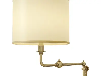 1stdibs Selection brass swing arm sconce Low-poly 3D model