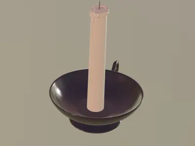 Candle 3D model 14