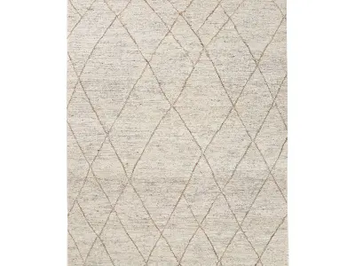 SANTALI JUTE RUG Bleached-Camel 3D model