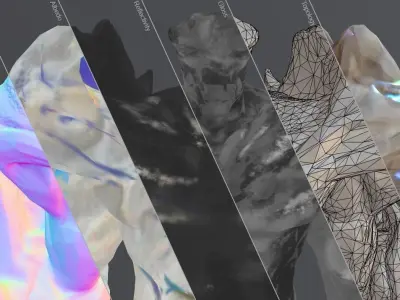 Light Golem Elemental Free low-poly 3D model