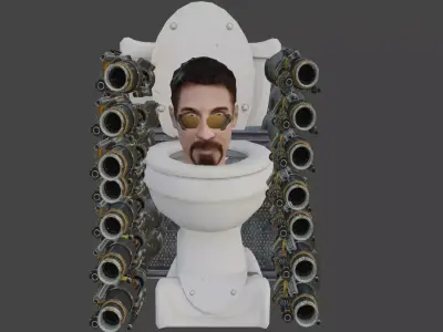 Freeman toilet 3D model