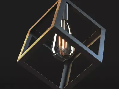 Cube Lamp 3D model