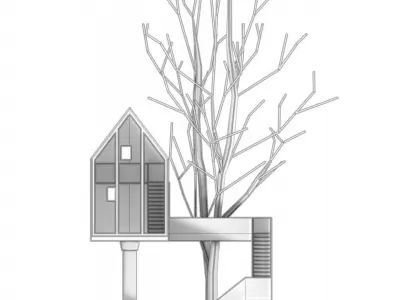  Tree house Lampshade 3D printing model 3D print model