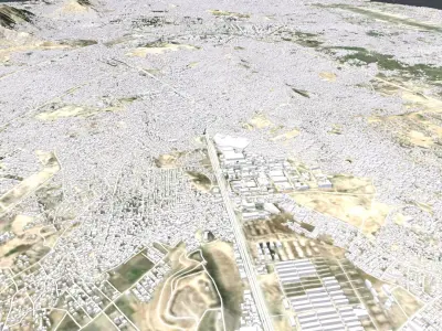 Cityscape Kabul Afghanistan 3D model