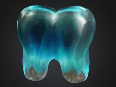 Crystal Tooth 3D model