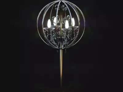 Crystal Lamp Low-poly 3D model