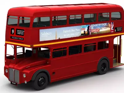 London Double Decker Bus 3D model