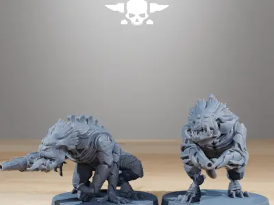 Xenarid Infantry 3D print model