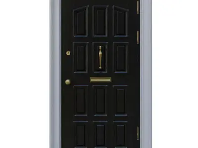 Entrance classic door 15 3D model